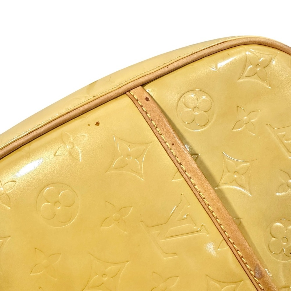 Louis Vuitton Beige Yellow Vernis & Vachetta Leather Sutton Briefcase Tote - Picture 11 of 14